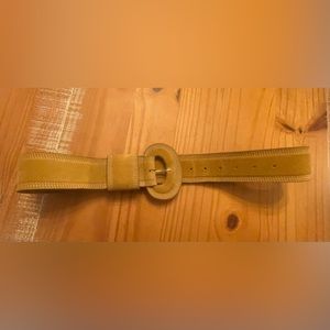 SEZANE JONES BELT YELLOW SUEDE SZ 90